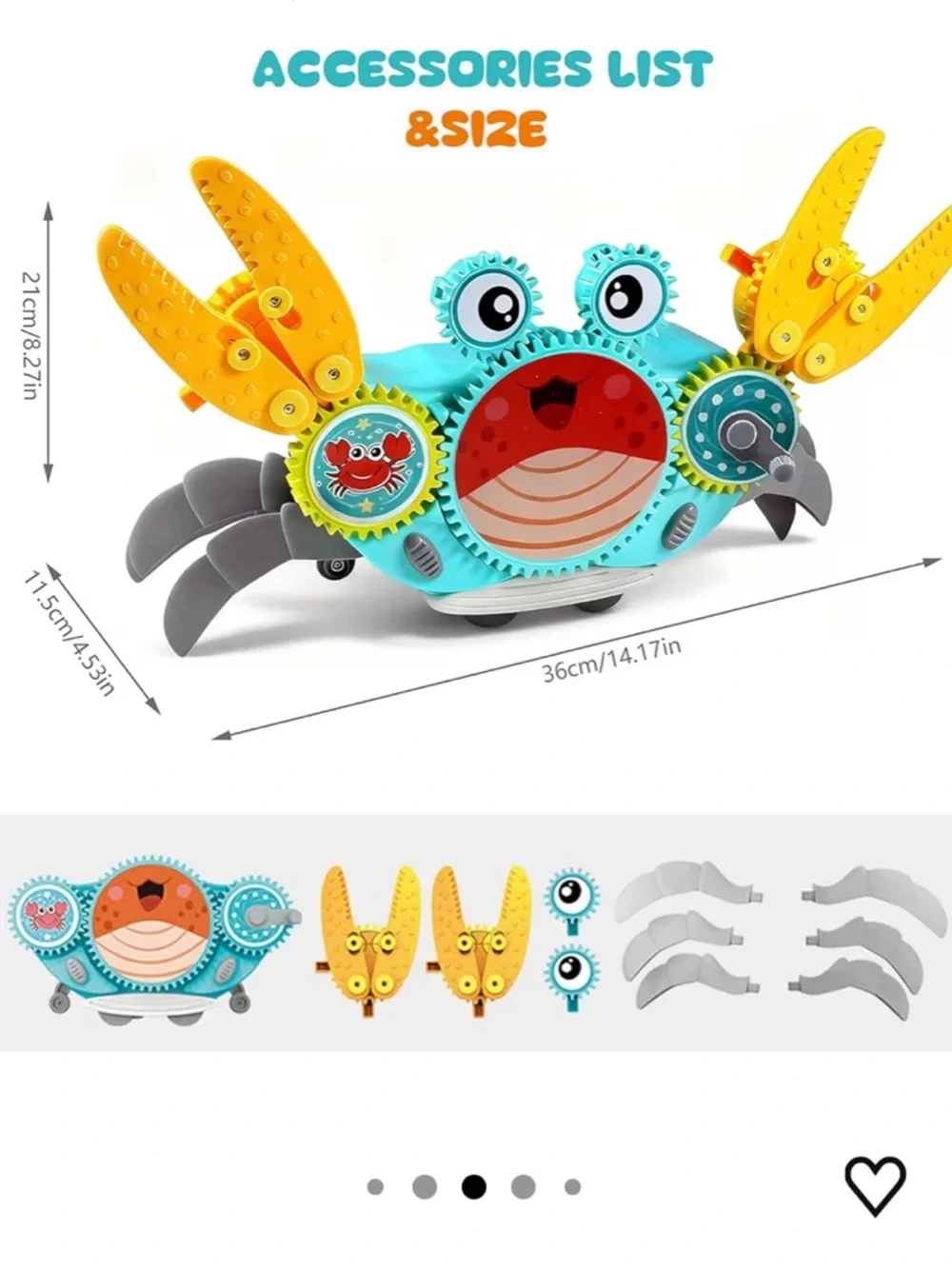 BRAND NEW Crab Gear Logical Thinking Set Toy